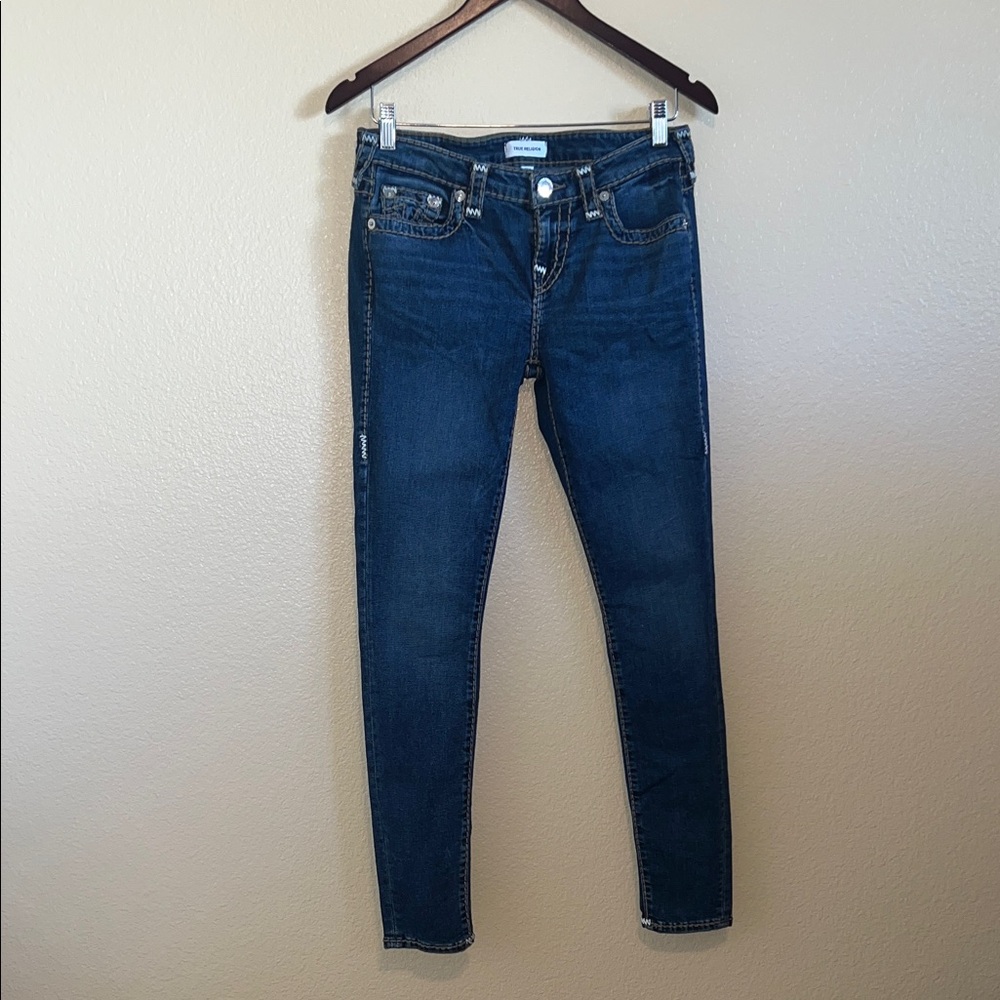 True Religion Dark Blue Skinny Jeans